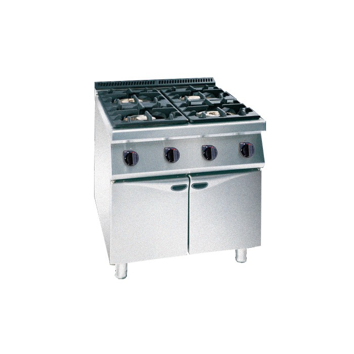 Gas stove with oven
