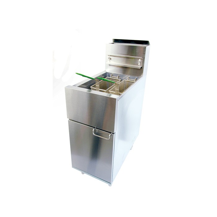 Three-tube type gas fryer high efficient